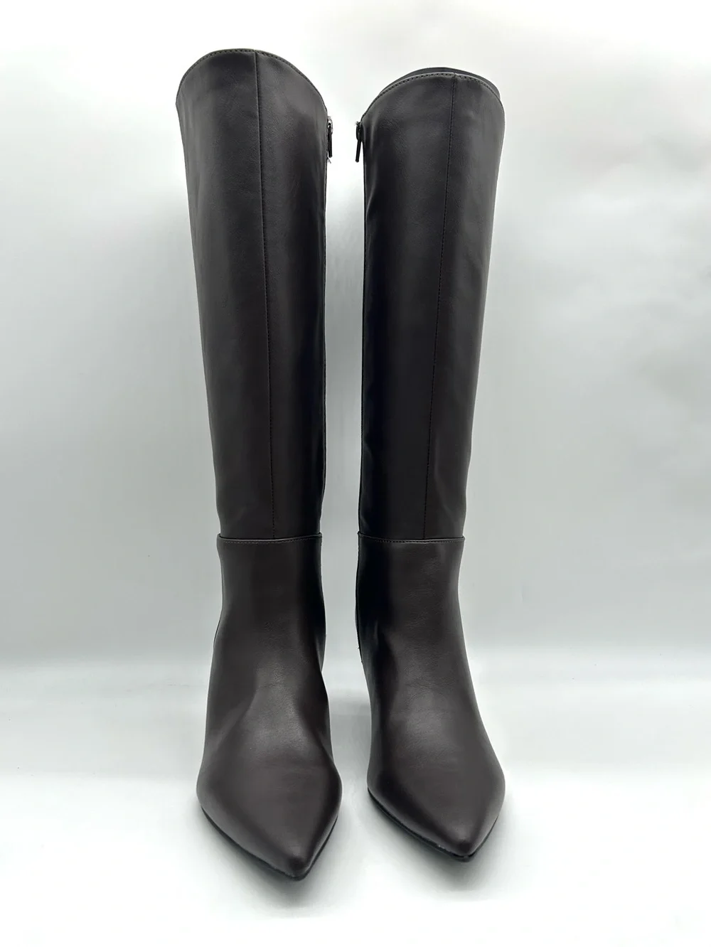 UNISA Lilane-J Tall Brown Boots Size 8 Medium Knee High Pointed Toe Dress Boots - Picture 6 of 13